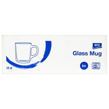 Aro Glass Mug 260ml 6pcs - buy, prices for - photo 4