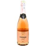 Вино ігристе Visiega Cava Rosado Brut рожеве 11,5% 0,75л