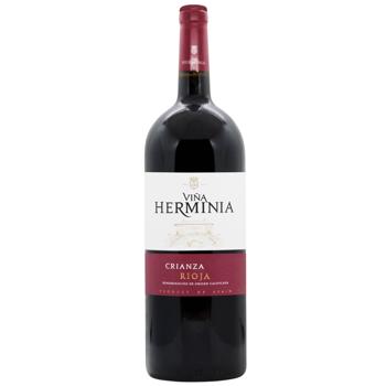 Вино Vina Herminia Crianza красное сухое 14% 1,5л - купить, цены на WINETIME - фото 1