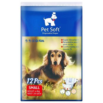 Підгузки Pet Soft для собак 39*29см 12шт - купити, ціни на MasterZoo - фото 1