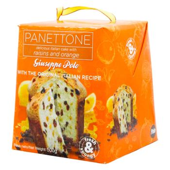 Панеттоне Fartons Polo преміум з родзинками апельсину 500г - купити, ціни на За Раз - фото 1