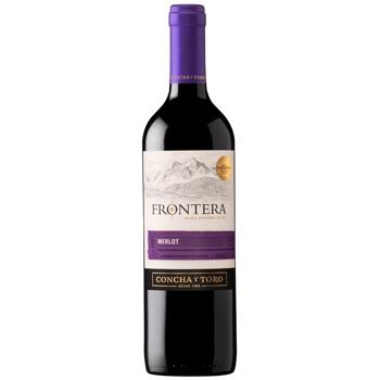 Frontera Merlot Red Semidry Wine 12% 0.75l - buy, prices for Vostorg - photo 1