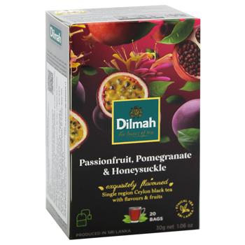 Dilmah Passion Fruit, Pomegranate and Honeysuckle Black Tea 1,5g*20pcs - buy, prices for ULTRAMARKET - photo 1