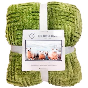 Koloco Colorful Home Sheepskin Pattern Plaid 200x230cm - buy, prices for Supermarket "Kharkiv" - photo 1