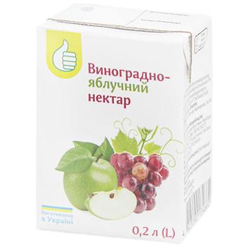 Auchan Grape-Apple Nectar 200ml