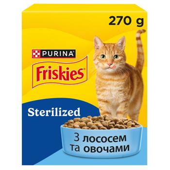 Friskies Sterilized Dry Food with Salmon, Tuna and Vegetables for Sterilized Cats 270g - buy, prices for COSMOS - photo 2