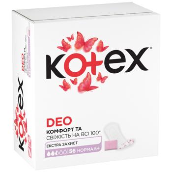 Kotex Fresh Deo Normal Plus Everyday Pads 56pcs - buy, prices for COSMOS - photo 2