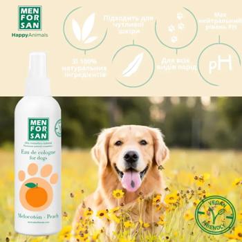 Одеколон для собак Menforsan Peach с ароматом персика 125мл - купить, цены на MasterZoo - фото 3