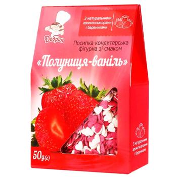 Dobryk Strawberry-Vanilla Confectionery Sprinkles 50g - buy, prices for Chudo Market - photo 2