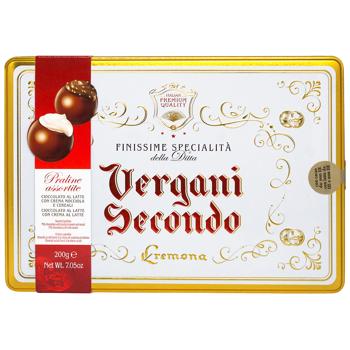 Конфеты Vergani Ассорти Винтаж красная коробка 200г - купить, цены на КОСМОС - фото 1