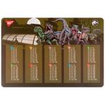 Yes Jurassic World. Multiplication Table Mat 29x42cm