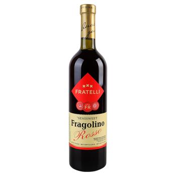 Вино Fratelli Fragolino червоне напівсолодке 9-13% 0,75л - купити, ціни на NOVUS - фото 1