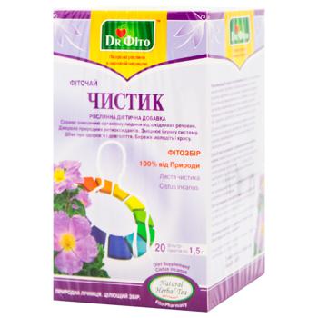 Фиточай Dr.Фито Чистик 1,5г*20шт - купить, цены на ULTRAMARKET - фото 1