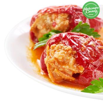 Pepper Stuffed with Meat and Rice