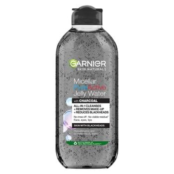 Гель-вода Garnier с углем для очищения кожи лица, склонной к появлению черных точек 400мл - купить, цены на - фото 1