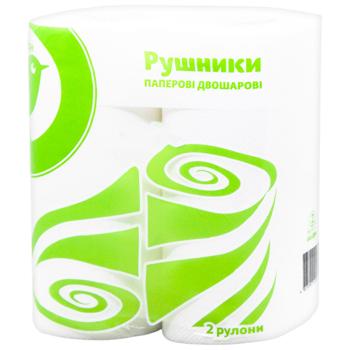Auchan Two-layer Towels Paper 2pcs - buy, prices for MasterZoo - photo 2