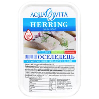 Aquavita Light Salted Herring Fillet Pieces 300g - buy, prices for ULTRAMARKET - photo 3