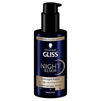 Эликсир Gliss Overnight Repair ночной 100мл - купить, цены на МегаМаркет - фото 2