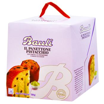 Кекс Bauli Панеттон с фисташками 750г - купить, цены на КОСМОС - фото 1