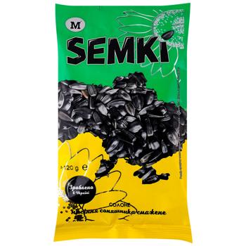 Semki Roasted Salted Sunflower Seeds 120g - buy, prices for Ideal - photo 1