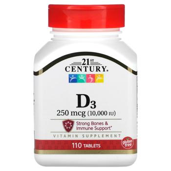 vitamin d 21st century health care 110pcs USA