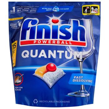 Finish Quantum All in 1 Lemon Dishwasher Capsules 115pcs