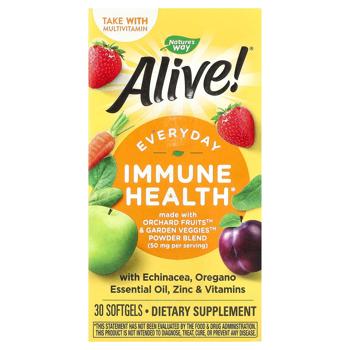 Підтримка імунітету Nature's Way Alive! 30 гелевих капсул - купити, ціни на - фото 2