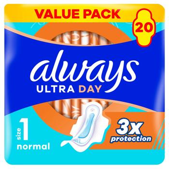 Always Ultra Normal Duo Hygienical Pads 20pcs - buy, prices for COSMOS - photo 1
