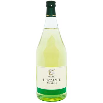 Вино ігристе Cavicchioli Vino Bianco Frizzante Amabile біле напівсолодке 8% 1,5л