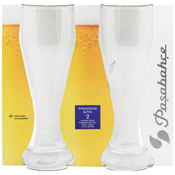 Pasabahce Weizen Beer Glass 415ml 2pcs - buy, prices for Auchan - photo 2