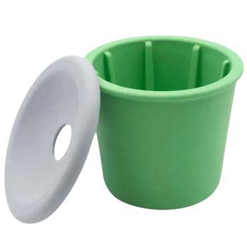 Fiboo Snack Fibeek+snack lid стакан для собак 9х8 см - зелений - купити, ціни на MasterZoo - фото 1