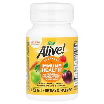 Nature's Way, Alive! Immune Health, 30 Softgels - купить, цены на Biotus - фото 1