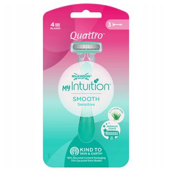 Wilkinson Sword Quattro Sensitive Female Razor 3pcs - buy, prices for NOVUS - photo 2