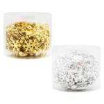 Gold Silver and Red Christmas Tree Beads 3m