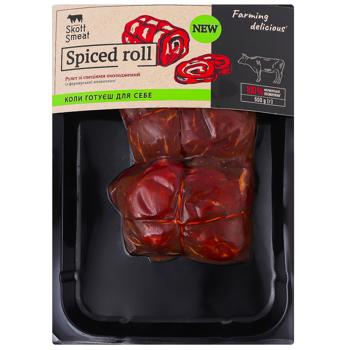 Рулет яловичий Skott Smeat зі спеціями охолоджений 500г