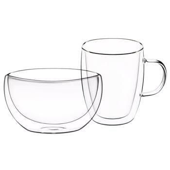 Ardesto Cup and Bowl 270ml + 500ml