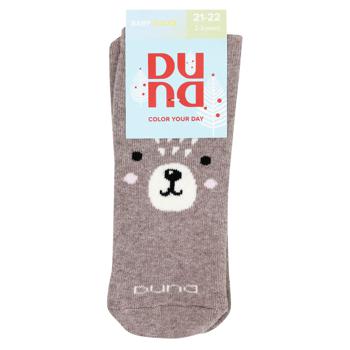 Duna Children's Socks s.14-16 Dark Beige - buy, prices for NOVUS - photo 1