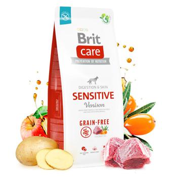 Корм сухой Brit Care Sensitive с олениной для собак всех пород с чувствительным пищеварением 1кг - купить, цены на MasterZoo - фото 3