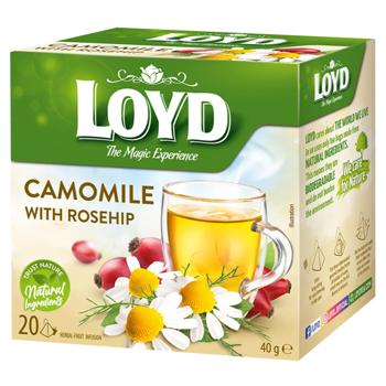 Чай трав'яний Loyd Ромашка та шипшина 2г*20шт - купити, ціни на NOVUS - фото 1