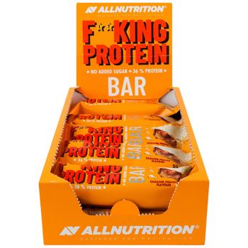 Allnutrition Fitking Delicious Protein Bar with Caramel and Peanut Flavor 55g - buy, prices for Epicentr FOOD - photo 2