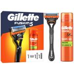 Набір подарунковий Gillette Fusion 5 станок та Гель для гоління 200мл для чоловіків