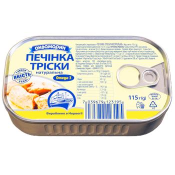 Печінка тріски Аквамарин натуральна 115г - купити, ціни на Торба - фото 3