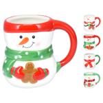 Koopman Snowman Mug 380ml in assortment