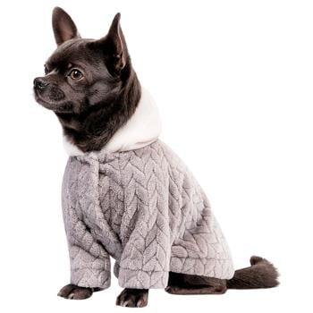 Толстовка для собак Pet Fashion сіра «DELICATE» XS - купить, цены на MasterZoo - фото 1