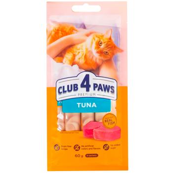 Лакомство кремовое Club 4 Paws тунец 4х15г - купить, цены на Восторг - фото 1
