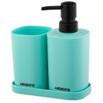 Ardesto Vigor Blue Bathroom Set 380ml