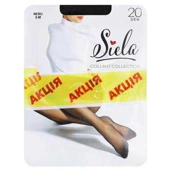 Набір колгот жіночих Siela Just 20 Den + 40 Den р.3 Nero 2 пари - купити, ціни на КОСМОС - фото 1