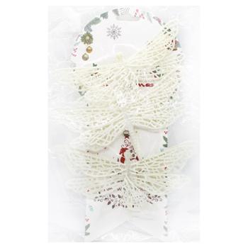 Champagne Dragonflies Christmas Tree Decoration 3pcs 17cm