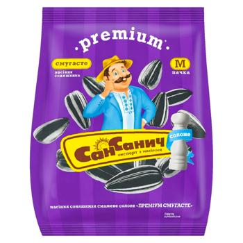 Насіння соняшника Сан Санич Преміум смугасте солоне 95г - купити, ціни на Чудо Маркет - фото 1