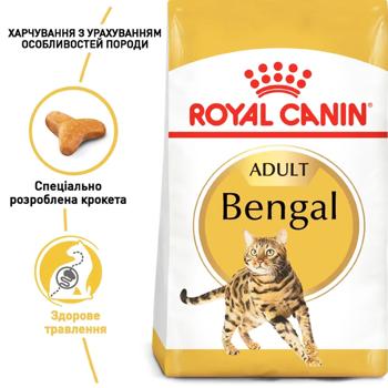 Корм сухий Royal Canin з домашньою птицею для дорослих котів бенгальської породи 2кг - купити, ціни на MasterZoo - фото 2